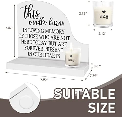 Wedding Memorial Candle with Illuminated Sign
