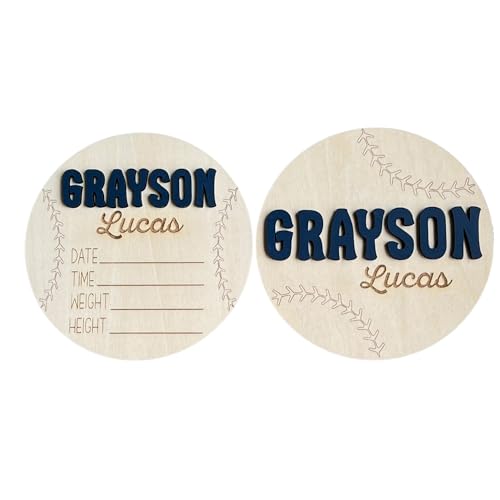 Personalized 3D Newborn Baby Name Announcement Sign - Custom Hospital Photo Prop