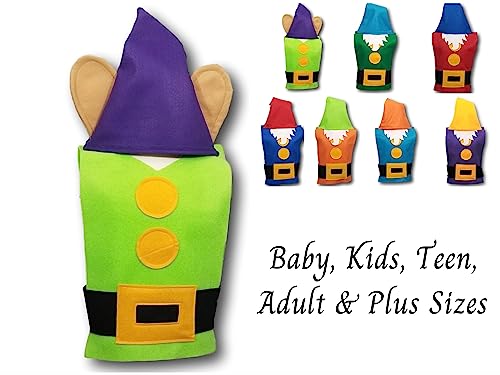 Dopey Dwarf Costume Set - Kids 4-9 Years 1