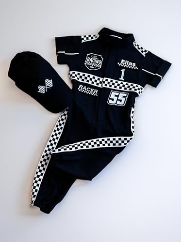Handmade Race Car Driver Costume for Toddlers