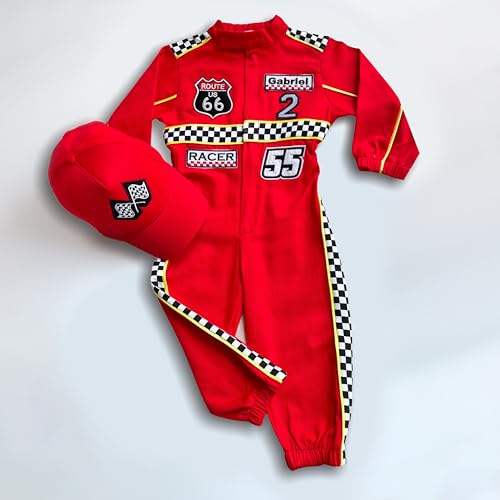 Handmade Race Car Driver Costume for Toddlers 2T