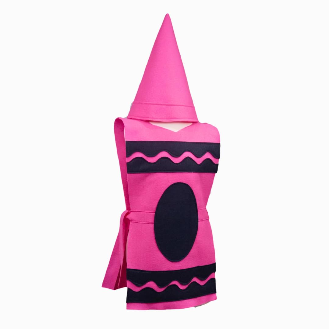Pink Crayon Costume Tunic and Hat Set - Family Sizes