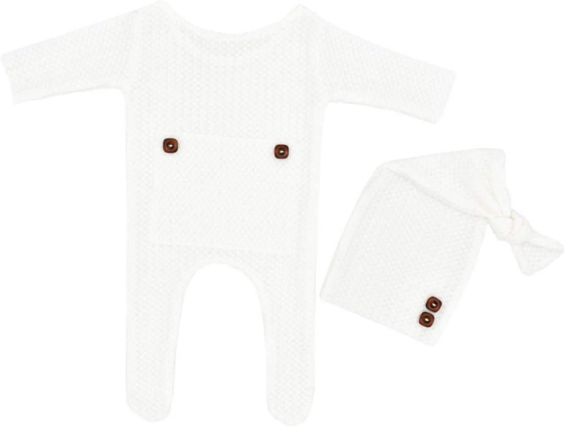 Yardenfun Baby Photography Props Knit Hat Newborn Clothing