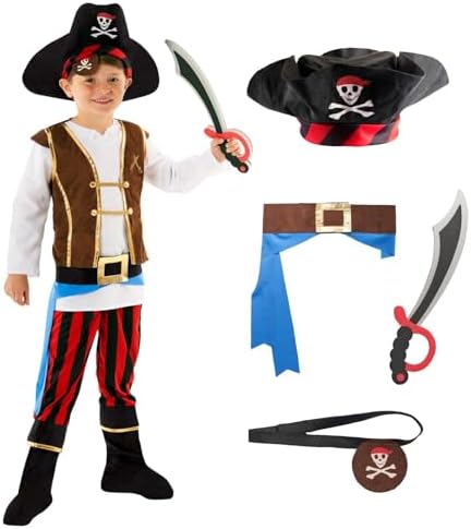 Morph Kids Pirate Costume for Boys Girls 1
