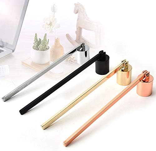 YESON Black Candle Snuffer with Polished Stainless Steel