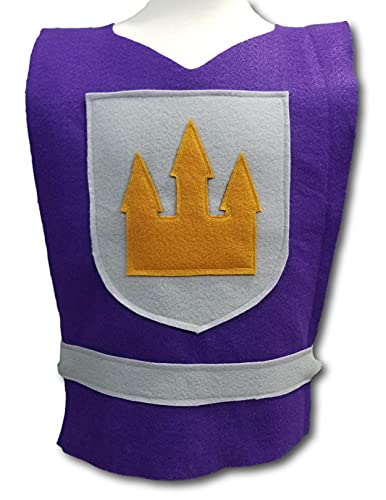 Medieval Knight Purple Tunic for Baby - Kids Teens Sizes