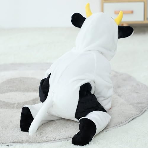 TONWHAR Animal Hooded Flannel Romper for Baby