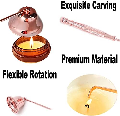 3-in-1 Candle Care Tools Set - Rose Gold