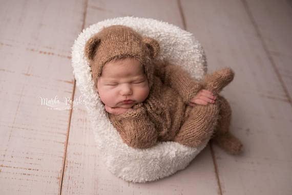 Handmade Teddy Bear Costume for Baby