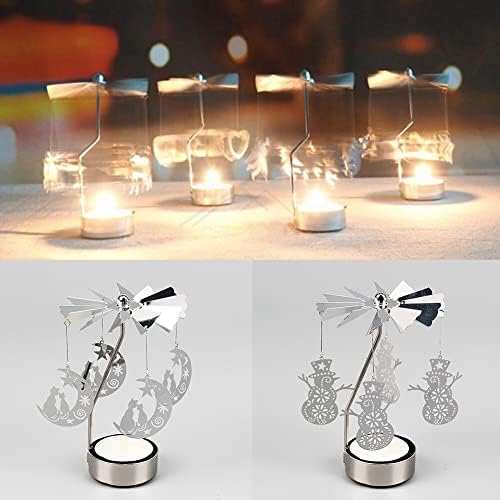 Eforcase Spinning Tea Light Holder for Romantic Decor
