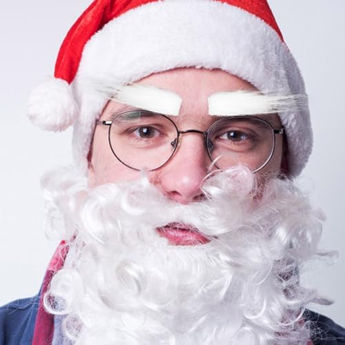 Abaodam Santa Claus Fake Eyebrows for Christmas Costume