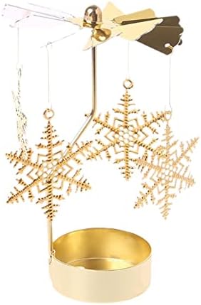 Eforcase Gold Snowflake Tea Light Holder 1