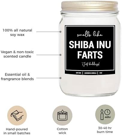 YouNique Designs Shiba Inu Lavender Vanilla Candle