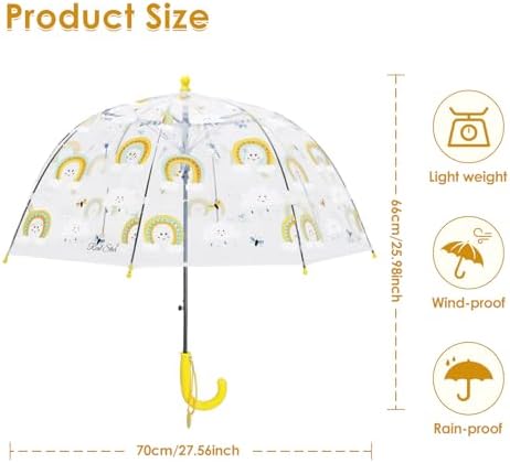 Clear Bubble Umbrella for Kids - Safe and Fun
