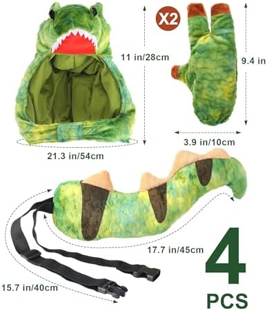Roicaholy Dinosaur Costume Set for Kids