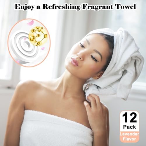 CYGCL 12 Pack Lavender Scented Towel Warmers Discs