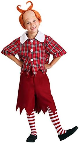 Red Munchkin Costume for Kids Lollipop Guild Member Halloween Outfit
