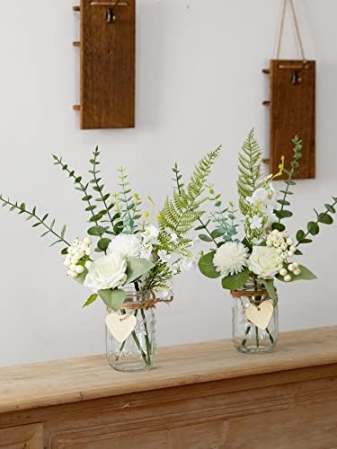 Party Joy Decor Jars with LED Lights and Flowers