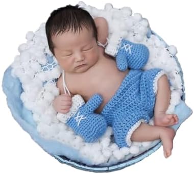 CUTEBBPHOTO Newborn Baby Boy Girl Crochet Costume Set