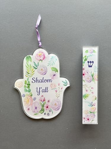 Lea Joelle Hamsa and Mezuzah Gift Set