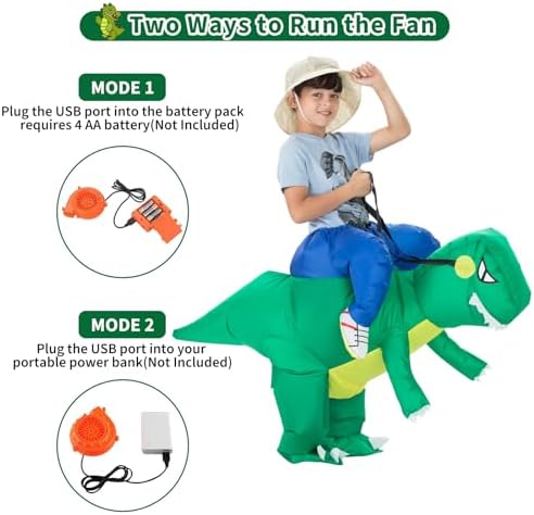 TOLOCO Inflatable Dinosaur Costume for Kids 1