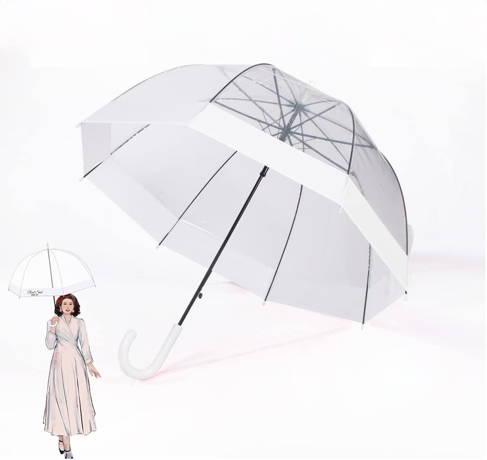 ThreeH Clear Bubble Umbrella with Auto Open