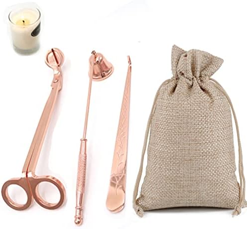 3-in-1 Candle Care Tools Set - Rose Gold