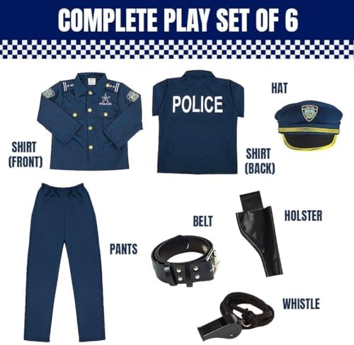 Kangaroo Police Costume Kids Set for Boys Girls