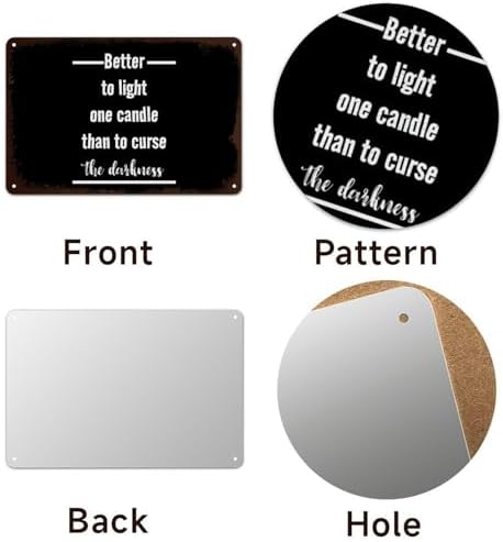 Funny Sayings Aluminum Plaque Wall Decor 12x16in