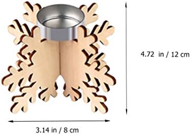 BESPORTBLE 6PCS Snowflake Candlestick Holder 1