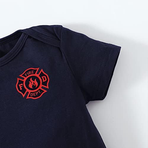Baby Boy Fireman Costume with Hat