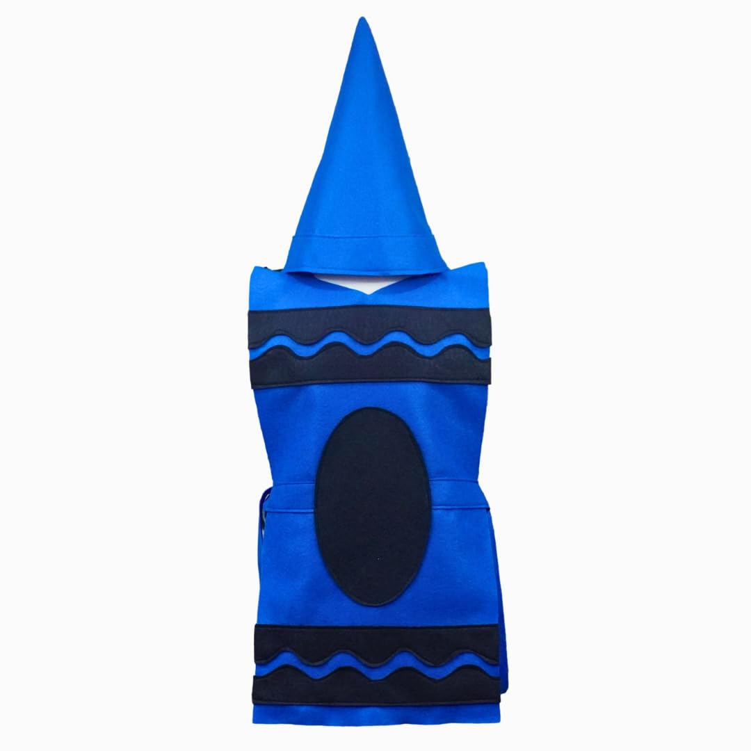Blue Crayon Costume Tunic and Hat Set