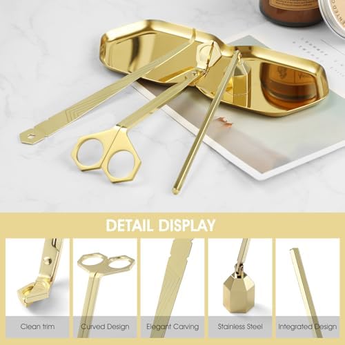 3-in-1 Candle Accessory Kit Gold