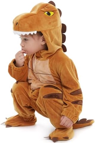 HSCTEK Baby Dinosaur Costume Onesie for Newborn to Toddler