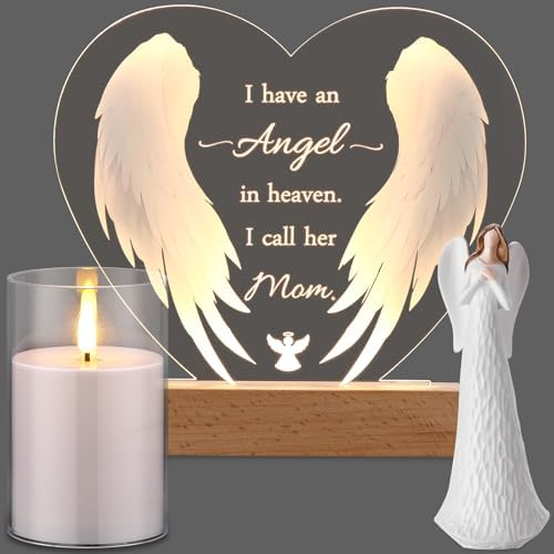 Kittmip Sympathy Gift Clear Acrylic Night Light