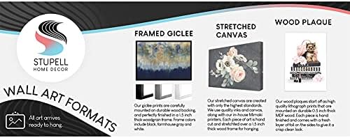 Stupell Industries Blue Plants Decorative Wall Plaque