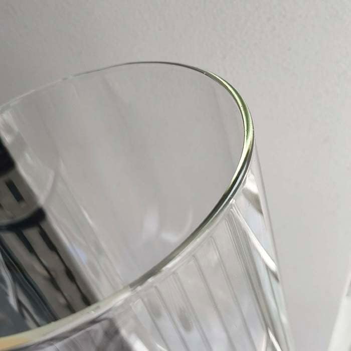 ALHOMEE 2pcs Glass Cloche Dome Display Case With Base