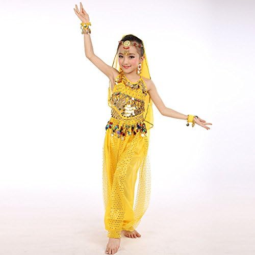 Girls Dance Outfit Handmade Chiffon Top and Pants Halloween Costume