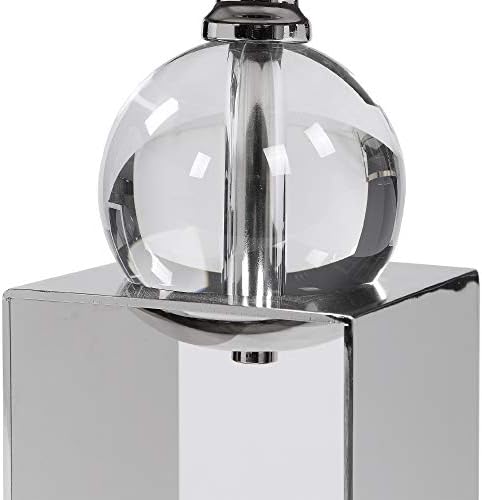 Contemporary Home Living Silver Rectangle Candle Holders Set of 2