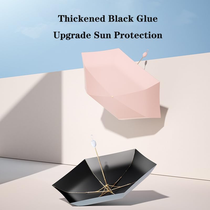 Mini Travel Umbrella with UV Protection and Tulip Handle