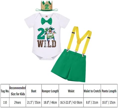 ODASDO Baby Boy 1st Birthday Safari Outfit Set