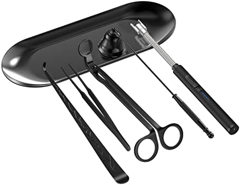 HEYLOURB 6 in 1 Candle Accessory Set with Electric Lighter
