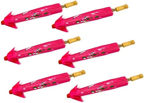 TJ Global 6-Pack Japanese Kids Size 22 Parasol Umbrellas
