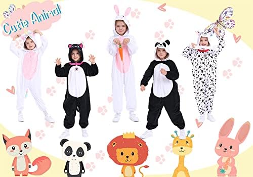 Funivals Unisex Panda Costume Pajamas Kids Halloween Jumpsuit