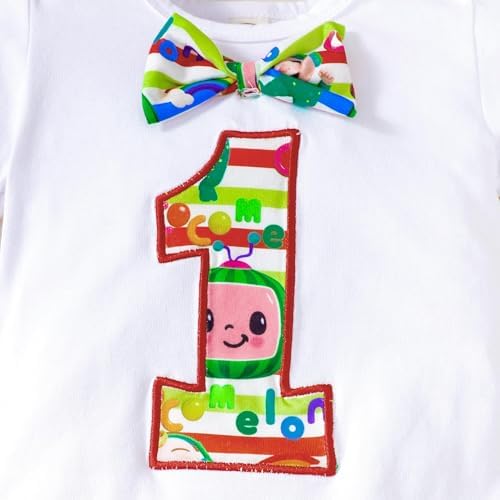 Baby Boy Dinosaur Themed Cake Smash Romper Set 1
