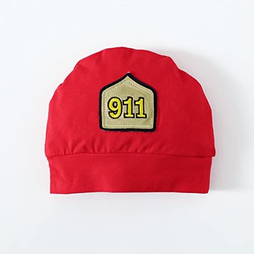 Baby Boy Fireman Costume with Hat