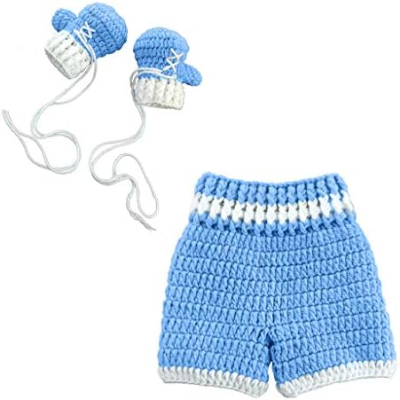 CUTEBBPHOTO Newborn Baby Boy Girl Crochet Costume Set