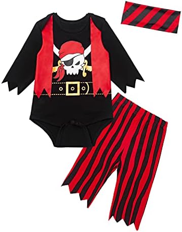 Baby Boys Pirate Costume Halloween Outfit