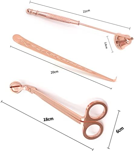 3-in-1 Candle Care Tools Set - Rose Gold