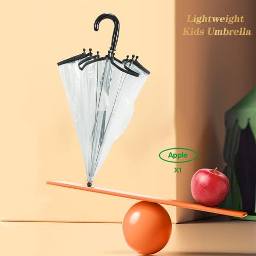 LLanxiry Kids Clear Bubble Umbrella Automatic Open Lightweight